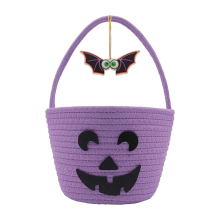 Halloween-mand voor kinderen, snoepmand, schattige pompoen-snoepemmer, tassen voor meisjes/jongens, lege cadeaupakketten