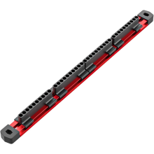 1/4 Hex Bit Organizer, 40 Gaten Schuifbare Schroevendraaier Rail Houder met Magnetische Basis voor het Opbergen van Boorbits
