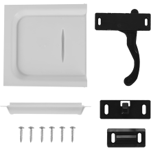 Set met handgreep voor de RV-schermdeur (rechts) en schuifpaneel van 12 inch voor caravans en campers