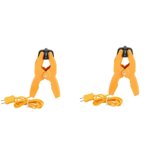 2 stuks K-type HVAC-temperatuurklemmen met bananenstekkeradapter - Thermokoppelsensor voor & Loodgieterswerk