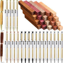 30 sets houtdraaipennensets, projectbenodigdheden, 7 mm slanke pennen met vulling en blanco's, hout voor draaibankwerk