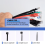 100 x Dunne zwarte kabelbinders Zip Cord Strap Wrap 200mm 3mm 7