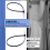 100 x Dunne zwarte kabelbinders Zip Cord Strap Wrap 200mm 3mm 6