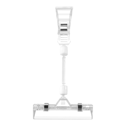 6,5" hoge transparante plastic dubbele clips verstelbare kaarthouder 1