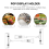 6,5" hoge transparante plastic dubbele clips verstelbare kaarthouder 5