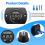 12V-24V waterdichte auto-motorfiets LED digitale display voltmeter spanningsmeter zwart 4