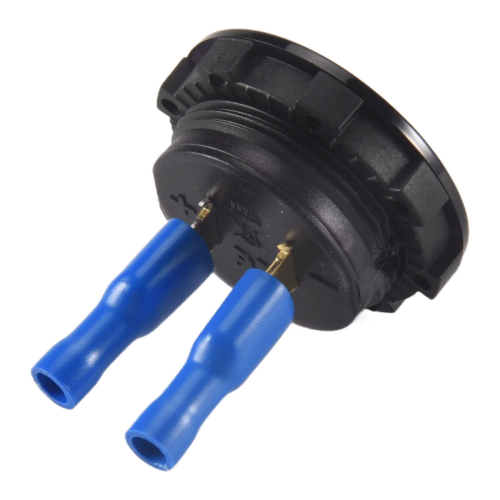 5V-25V DC Voltmeter LED Digitaal Display Paneel Gemonteerd Rond Waterdicht Auto Motorfiets 2