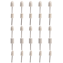 Set van 25 stuks 1/8 inch viltpolijstpunten gemonteerd op imitatiewol voor roterend gereedschap
