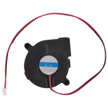 Zwarte borstelloze DC-koelventilator 5015S 12V 0,14A 50 mm x 15 mm