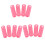 12 stuks roze plastic DIY haarstyling rollers en krultangen 8