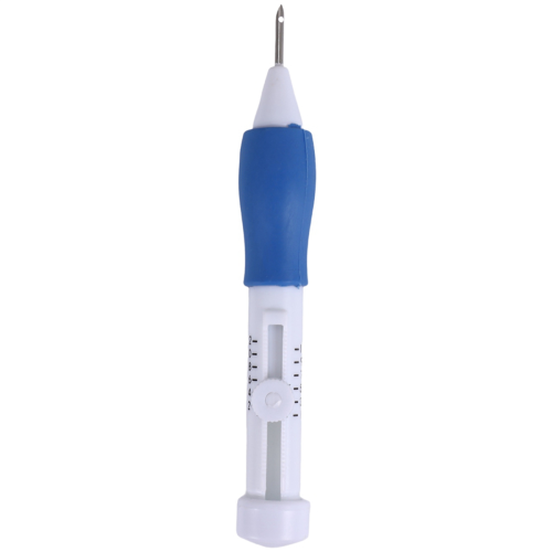Witte + blauwe drie-delige borduurnaald-punchnaaldset 2