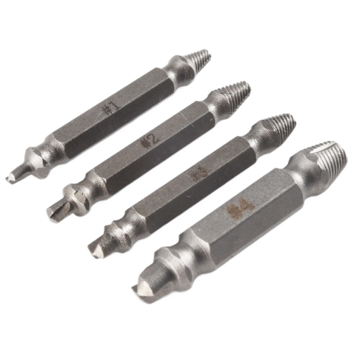 4x Schroef Extractor Boor Bits Gids Set Gebroken Bout Verwijderaar Easy Out #1 #2 #3 #4 2