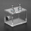Nieuwe 200ml Acryl watertank koeler pc cpu blok Transparant 4