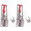 2-Pack 2000lbs capaciteit zware verstelbare grendel U-bout zelfborgende klem 8