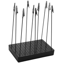 x 14 gaten schilderijstandaard met 10 metalen krokodillenklemmen, modelleergereedschapset, speelgoed, hobby's, accessoires