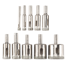 Diamantboortjes, 10 stuks 6-32 mm gatenzaagset met holle kern voor coating, koolstofstaal, glas, keramiek, porselein, keramische tegels, marmer