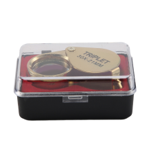 Draagbare 30x Power 21mm Juweliersloep Opvouwbare Gouden Oogloep Juwelierswinkel Loep