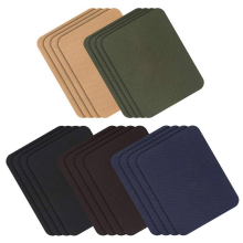 Strijkpatches 20-delige jas-jeanskledingset, 12,5 x 9,4 cm, donker assortiment, 5 kleuren