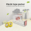 Deluxe acryl design bureau-tapedispenser, helder roségoud 2