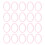20pcs Plastic Rings Transparent Flexible Loose 4