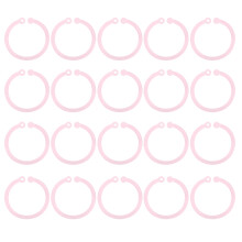 20pcs Plastic Rings Transparent Flexible Loose