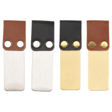 Pen Loop Traveler Notebook leren houder met roestvrijstalen clip, 4 stuks
