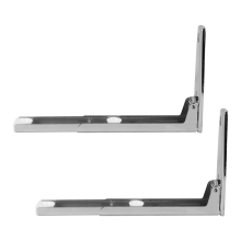 Ondersteuningsframe Stalen opvouwbare rekplank Magnetron muurbeugel roestvrij zilver