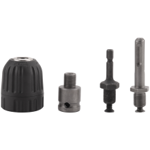 0,8-10 mm nauwkeurige sleutelloze boorkopconverter 3/8 inch - 24 UNF draad snelwisseladapter met SDS-Plus zeskantschacht