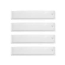 4-pack DIY bladwijzerharsmal, siliconen mallen, sieradenknutsel transparante mal