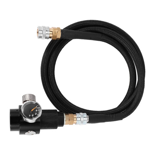 Regelaar met 100 cm FLEX-afstandsslang 0-200 Psi naar CO2-tankcilinder 2