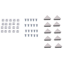 50 stuks hoekbeugels 2020-serie aluminium profielconnectorset voor 6 mm sleufaccessoires