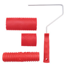 inch Empaistic patroonroller schilder + 2 stuks houtnerf schildergereedschap, kunstbehang imitatie nerf gereedschap, muurtextuur kunst gereedschapsset