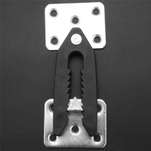 Sectionele bankconnector, 4 stuks metalen bankverbindingsstuk in alligatorstijl