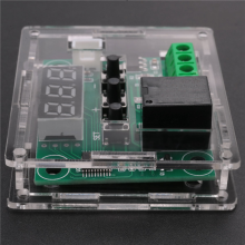 4 stuks W1209 DC digitale temperatuurregelaarmodule, elektronische temperatuurregelaar met acrylbehuizing