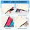 40 stuks canvas rits etui cosmetische blanco DIY knutsel school 6