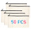 50 stuks canvas rits etui cosmetische blanco DIY knutsel school 3