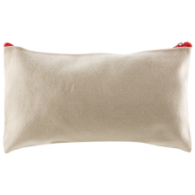 12-pack lege canvas make-uptas, bulk cosmetische tassen met meerkleurige rits, canvas etui met rits, doe-het-zelf knutselwerkje