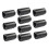10-pack AA naar C-formaat batterijadapterbehuizing, AA-afstandhouders, converterbehuizing (zwart) 7