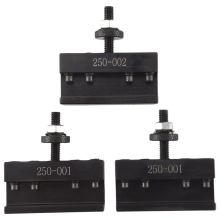 3 stuks snelwisselhouder voor draaibank-afsteekbladen, 2 250-001 en 1 250-002
