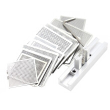 27 stuks stalen gaas laptop chip flux BGA reballing stencil sjabloon kit met universeel reball station