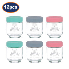 Kilner Kids Jar Set 190ml Glass Batch Cooking Purees Airtight Storage Jars 12Pcs