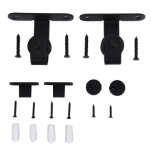Schuifdeur hardware kits, bovengemonteerde hangrail, hangrail, stalen kastrol voor enkele deur-B