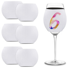 6 stuks sublimatie blanks wijnglashoes neopreen isolatorhoes voor ornamenten benodigdheden