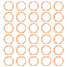 30 stuks natuurlijke houten ringen 60 mm onafgewerkte macramé houten ringcirkels voor doe-het-zelf ambachtelijke hangers sieraden maken