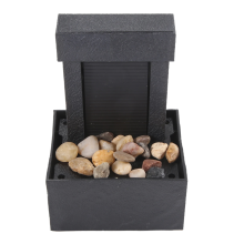 Pebble Meditatiegordel LED-verlichting Rustgevende Bureaufontein, Indoor Waterval Miniatuur Leven