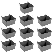 10-delige pegboarddoos, prullenbakset, opbergmand, accessoires en onderdelen voor het organiseren van gereedschap