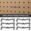 100 stuks plastic pegboard haakslot display opbergrek 8
