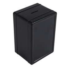 Kluis organizer ijzeren bureau decoratieve spaarpot metalen mini kast geldopslag voor jongens, zwart