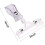 16 stuks transparante tekenclips, plastic cliphouder, draaibare prijsbordjes 6