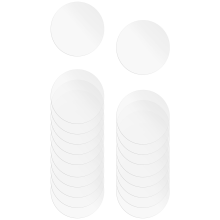 18 stuks heldere acryl schijven van 10 cm dik, ronde platen, blanco panelen voor doe-het-zelf-knutselwerkjes